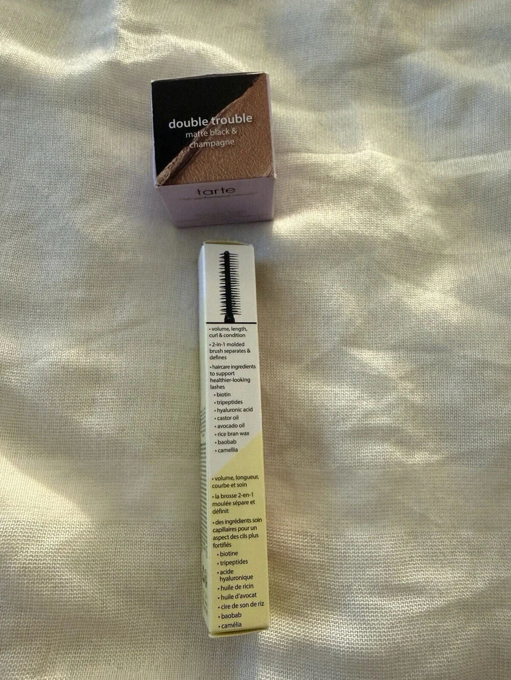 Tarte Lash Treat Volumizing Mascara + Double Take Eyeliner Double Trouble NEW